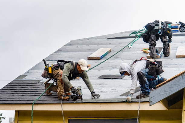 Professional Roofing technician working in Monroeville, NJ